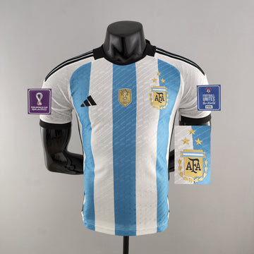 Camiseta Argentina 2022 todos los parches Versión Jugador⚽